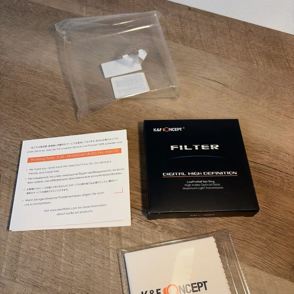 K&F Concept 77mm ND Black Digital High Definition Filter- New